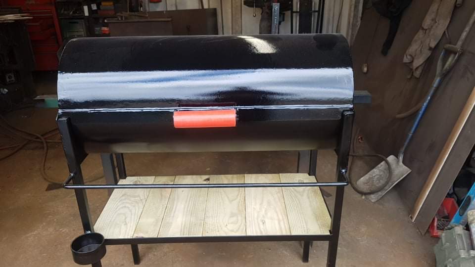 Custom fabricated BBQ smoker